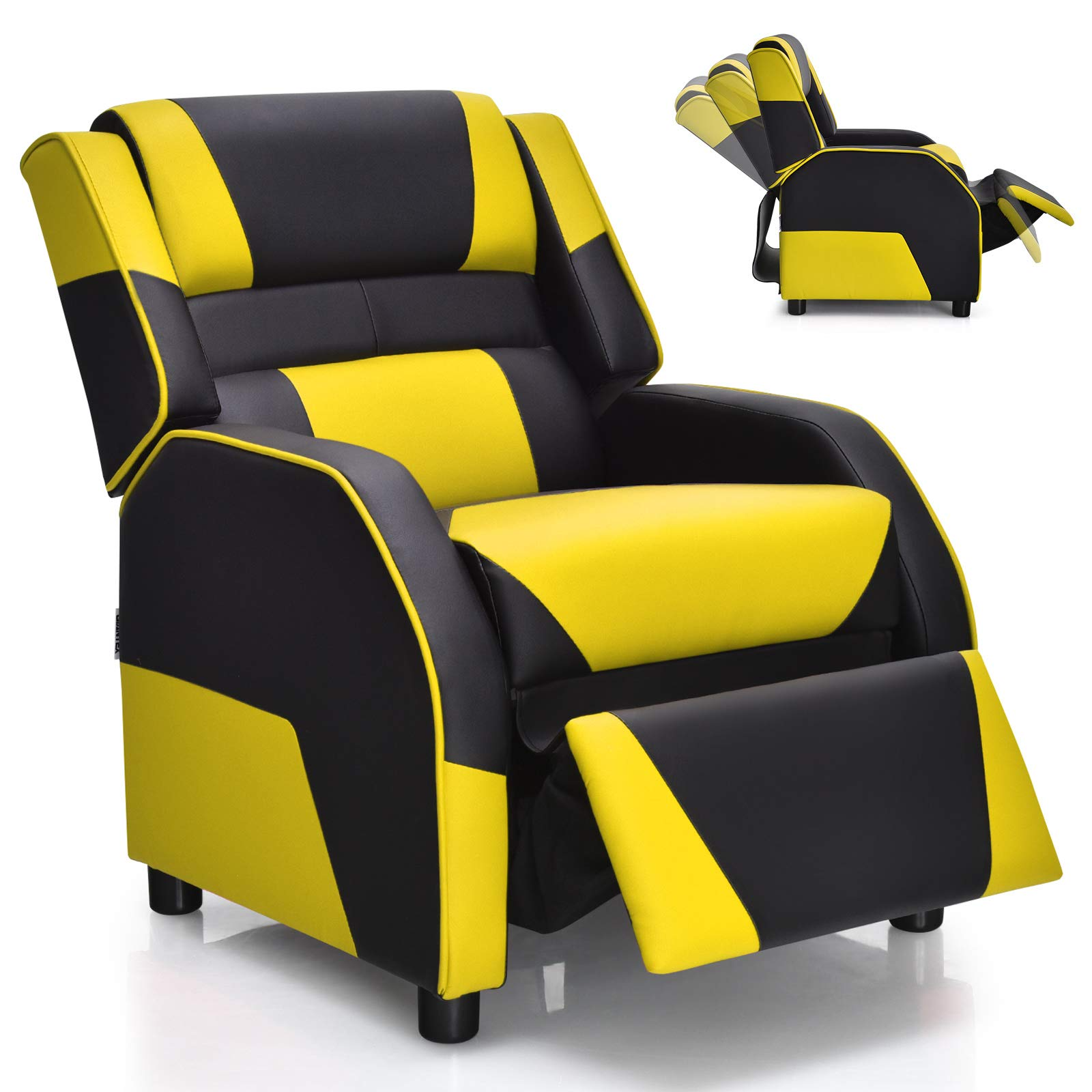 Adjustable Kids Gaming Recliner Chair with Footrest, Headrest & Lumbar Support