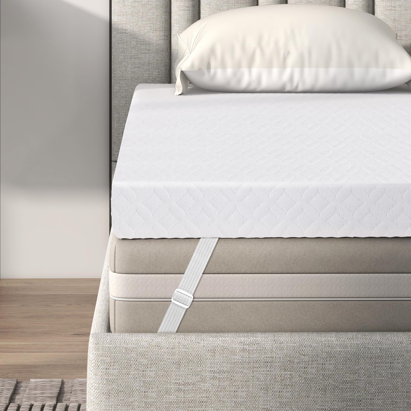 Cooling Gel-Infused Memory Foam Mattress Topper