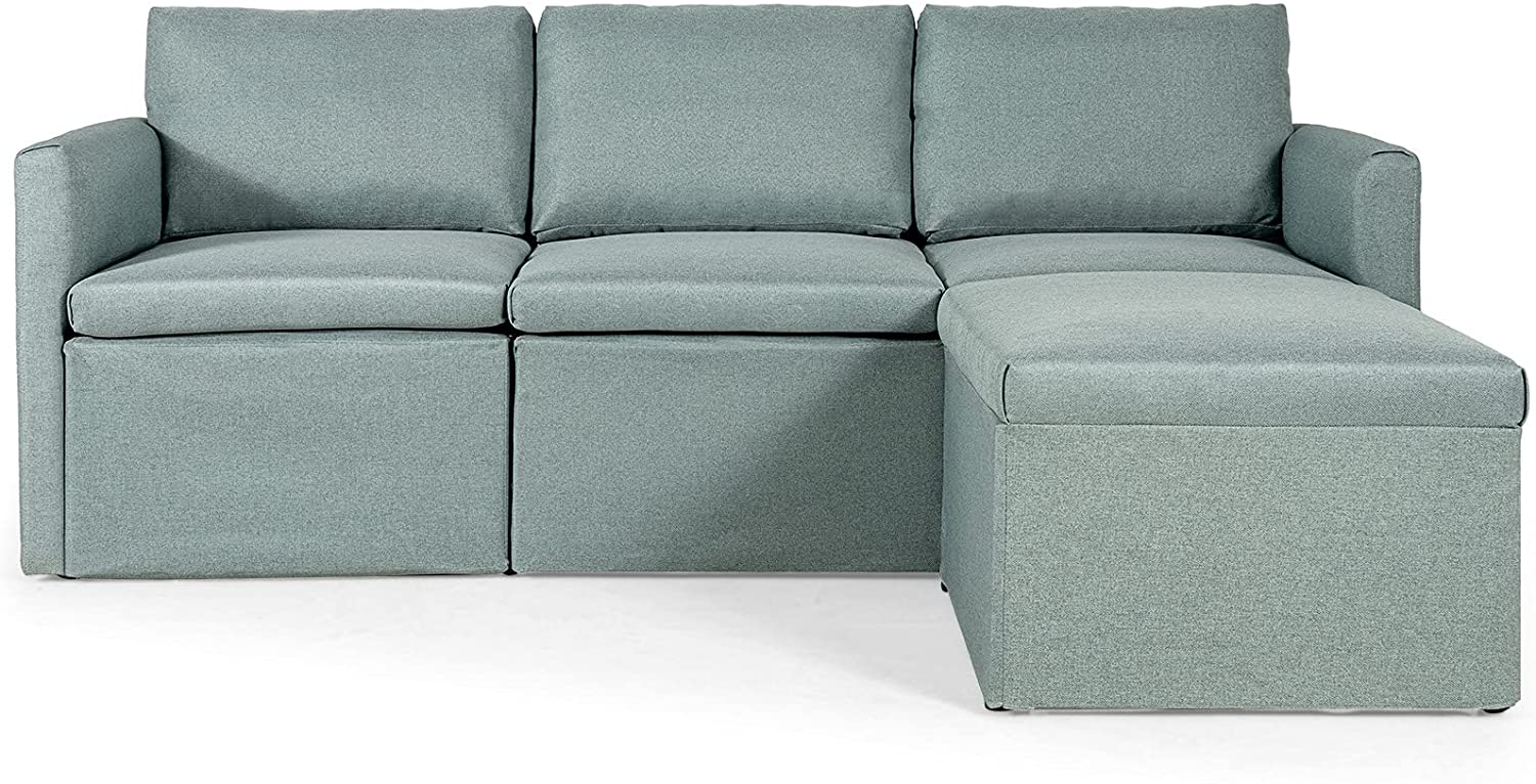 Modern L-Shaped Convertible Sectional Sofa Couch with Reversible Chaise