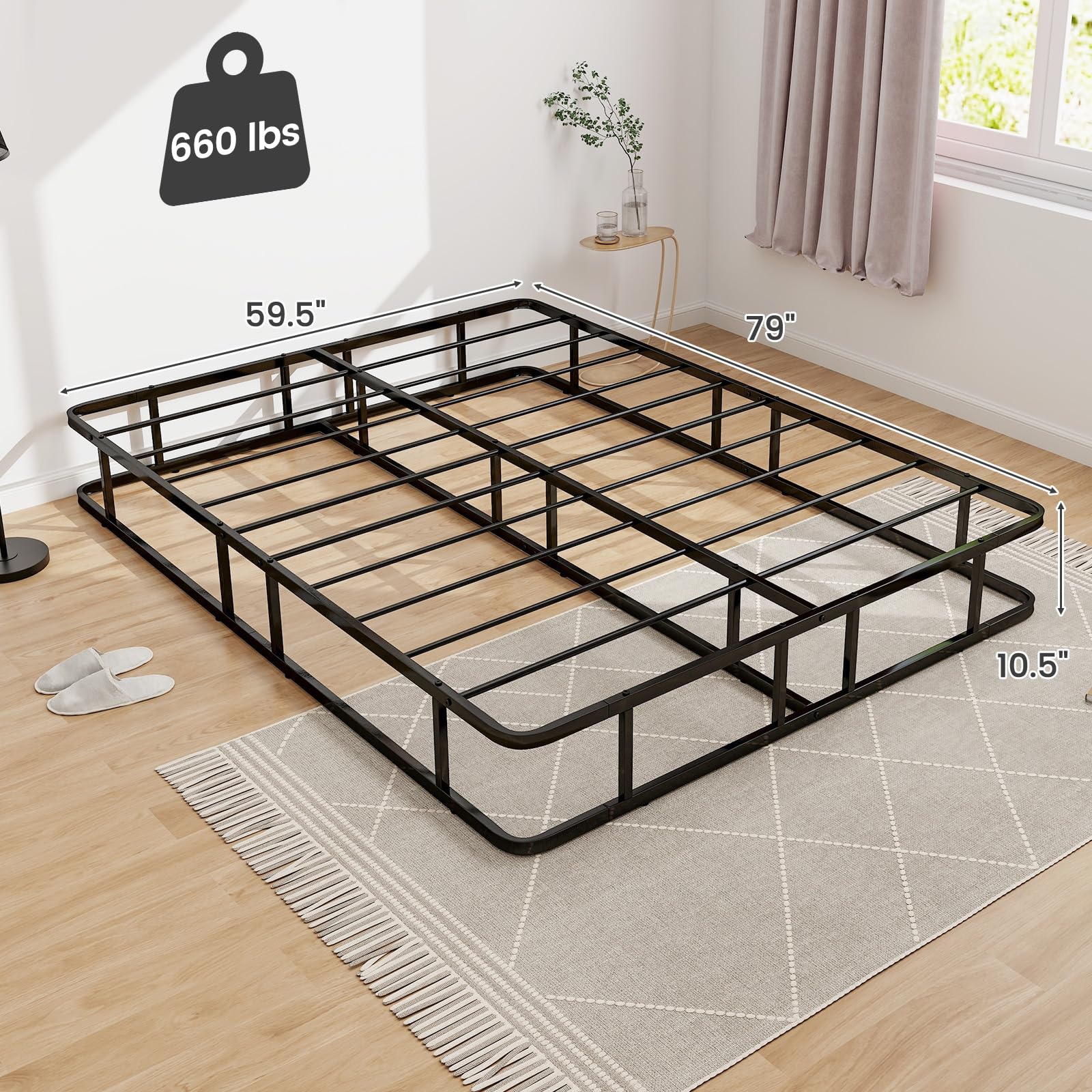 Queen Size Metal Platform Bed Frame