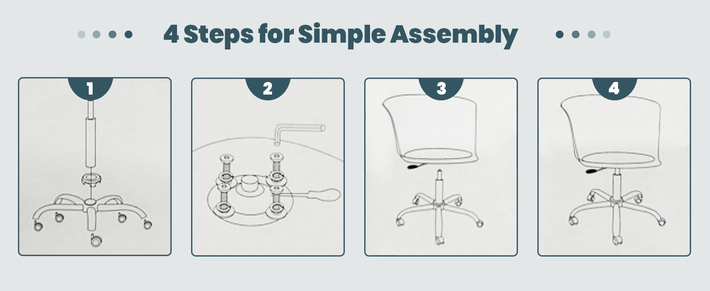 armless office chair