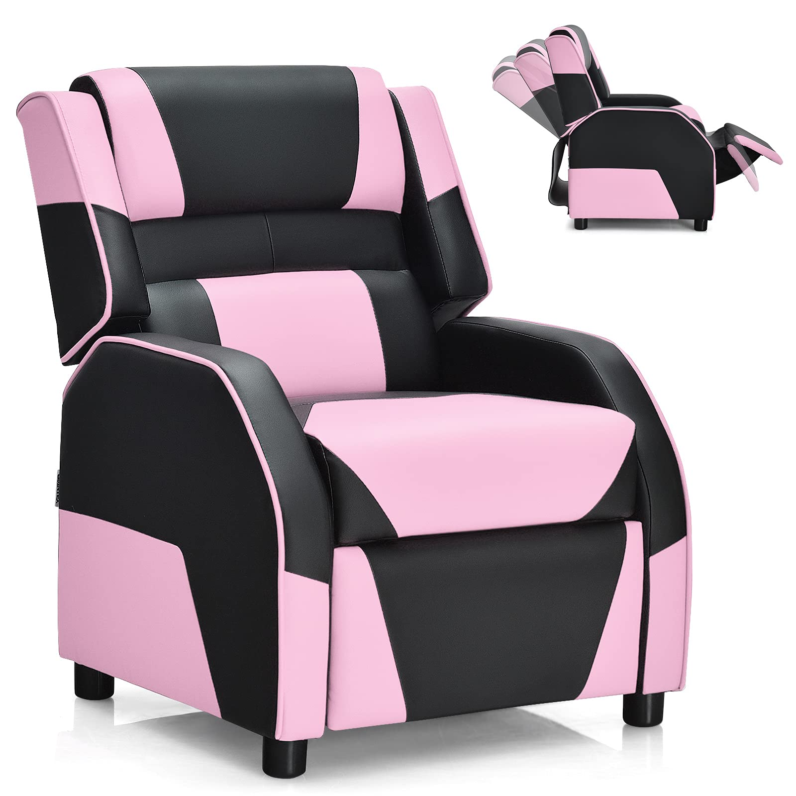 Adjustable Kids Gaming Recliner Chair with Footrest, Headrest & Lumbar Support