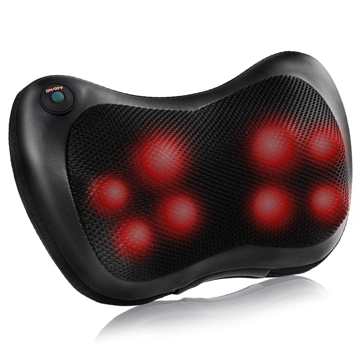 Shiatsu Back Neck Massager with Heat, Kneading Massage Pillow for Muscle Pain Relief