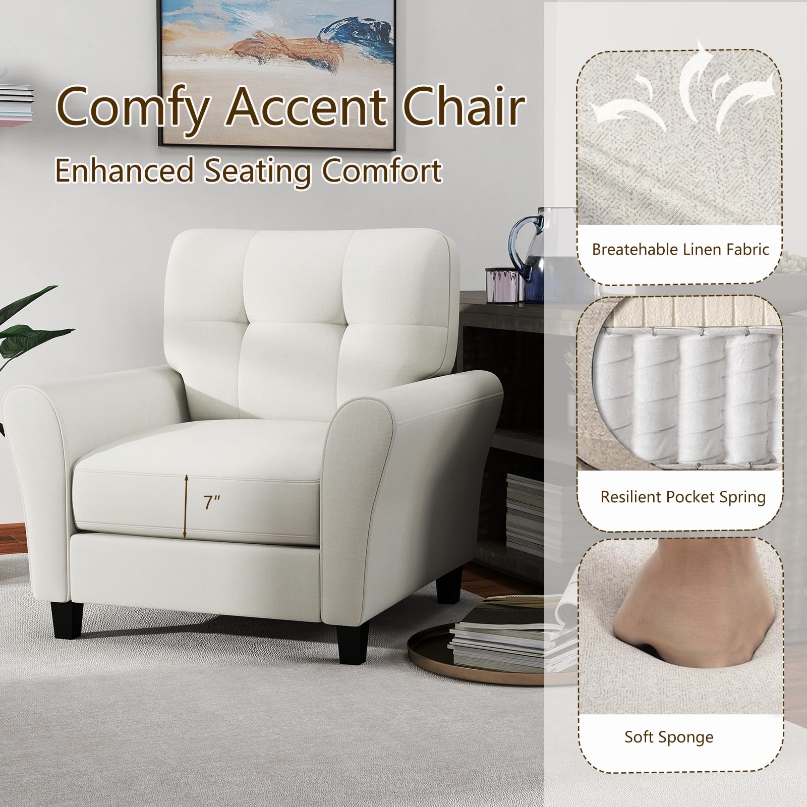 Upholstered Accent Chair