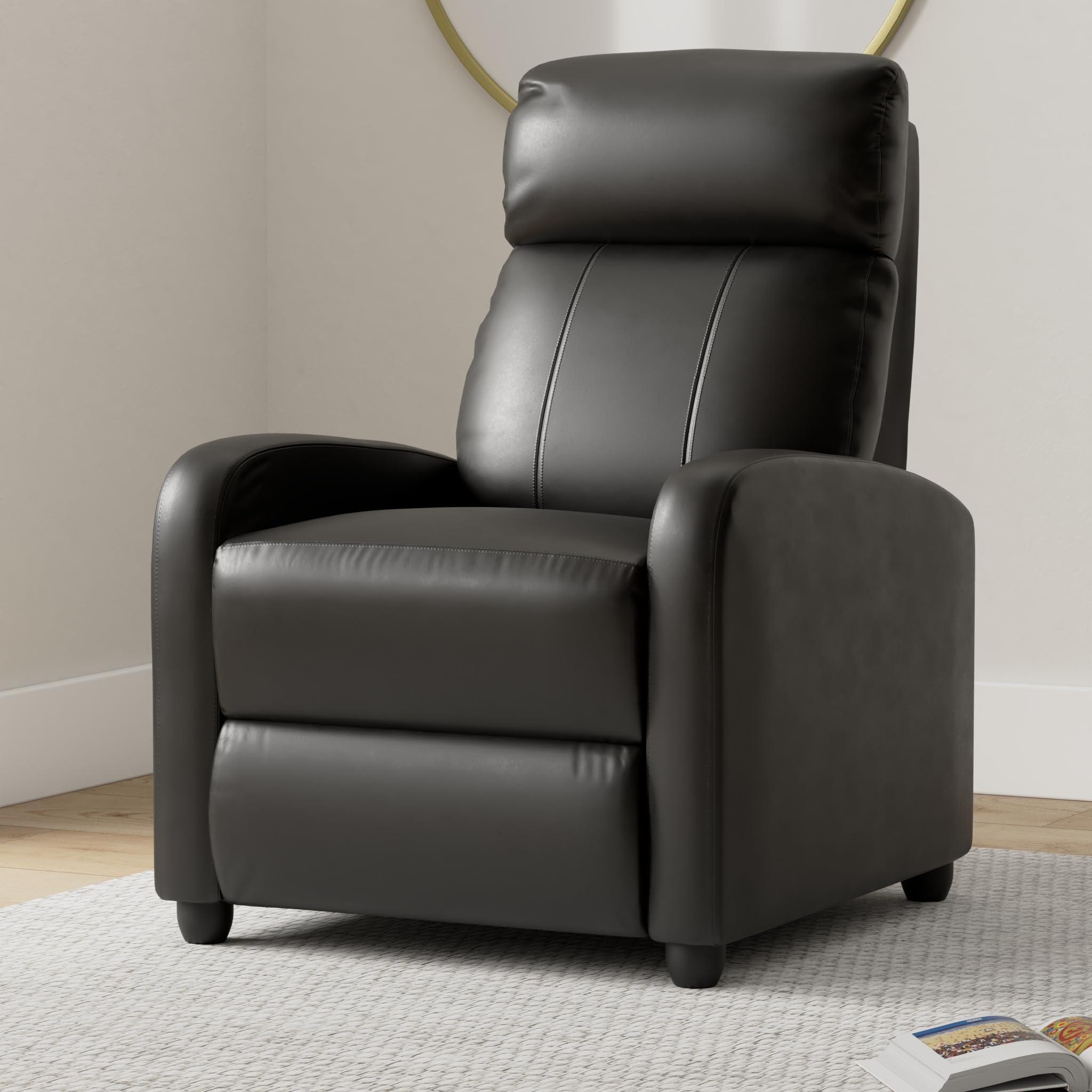 Recliner Chair for Living Room, Recliner Sofa Wingback Chair w/Massage Function