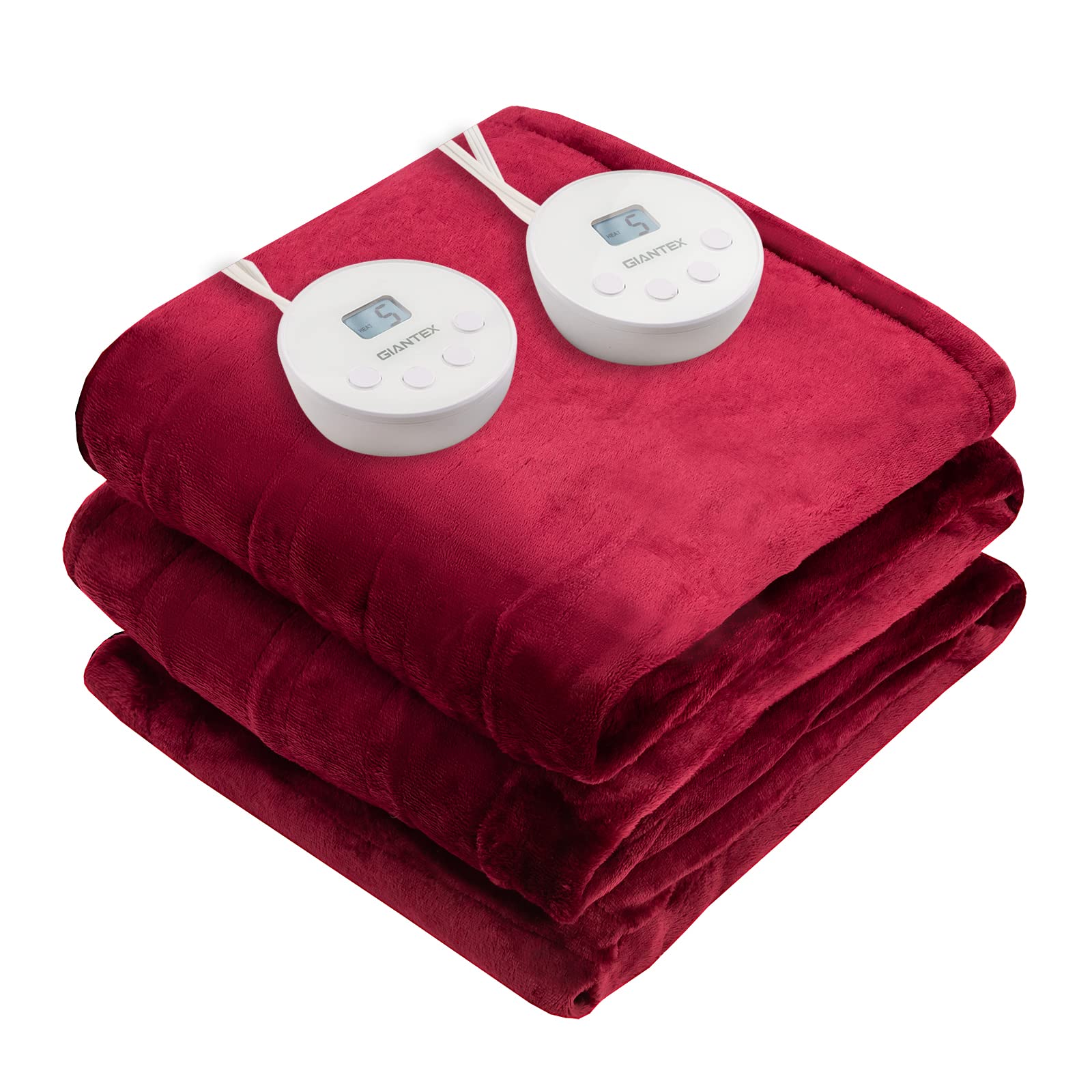 Heated Blanket Electric Blanket Twin Size 84&rsquo;&rsquo; x 62&rsquo;&rsquo; Heating Blanket with 10 Heating Levels & 12 Hour Selectable Auto Shut-Off