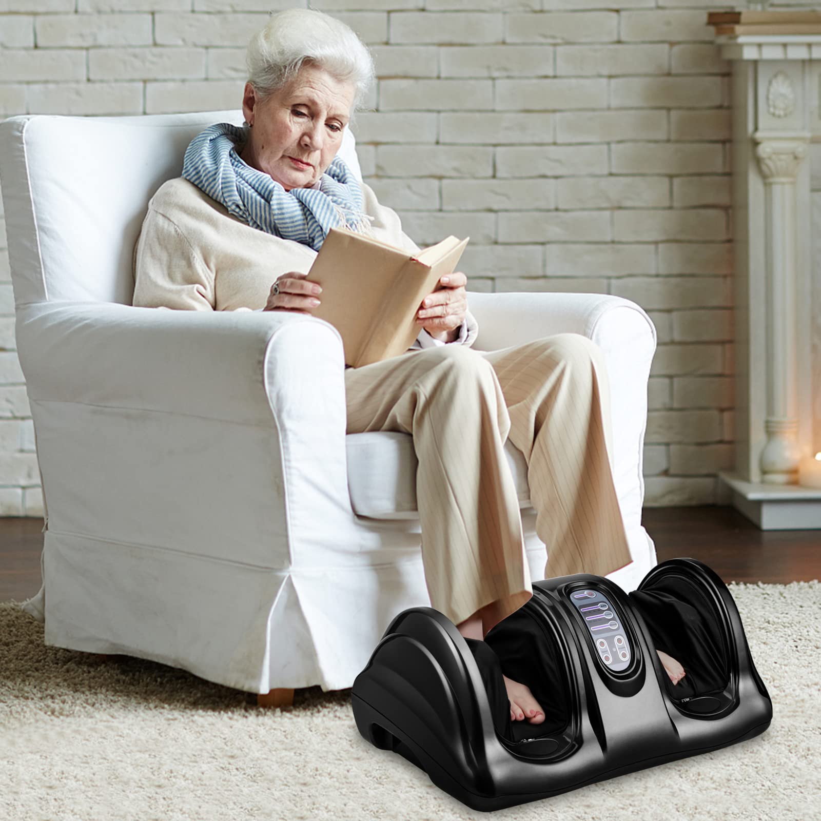 Electric Shiatsu Foot Massager with Remote and 4 Massage Modes