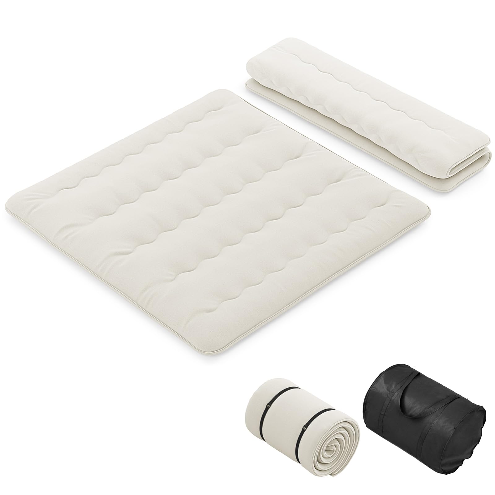 Japanese Floor Mattress 4 Inch Roll up Futon Mattress