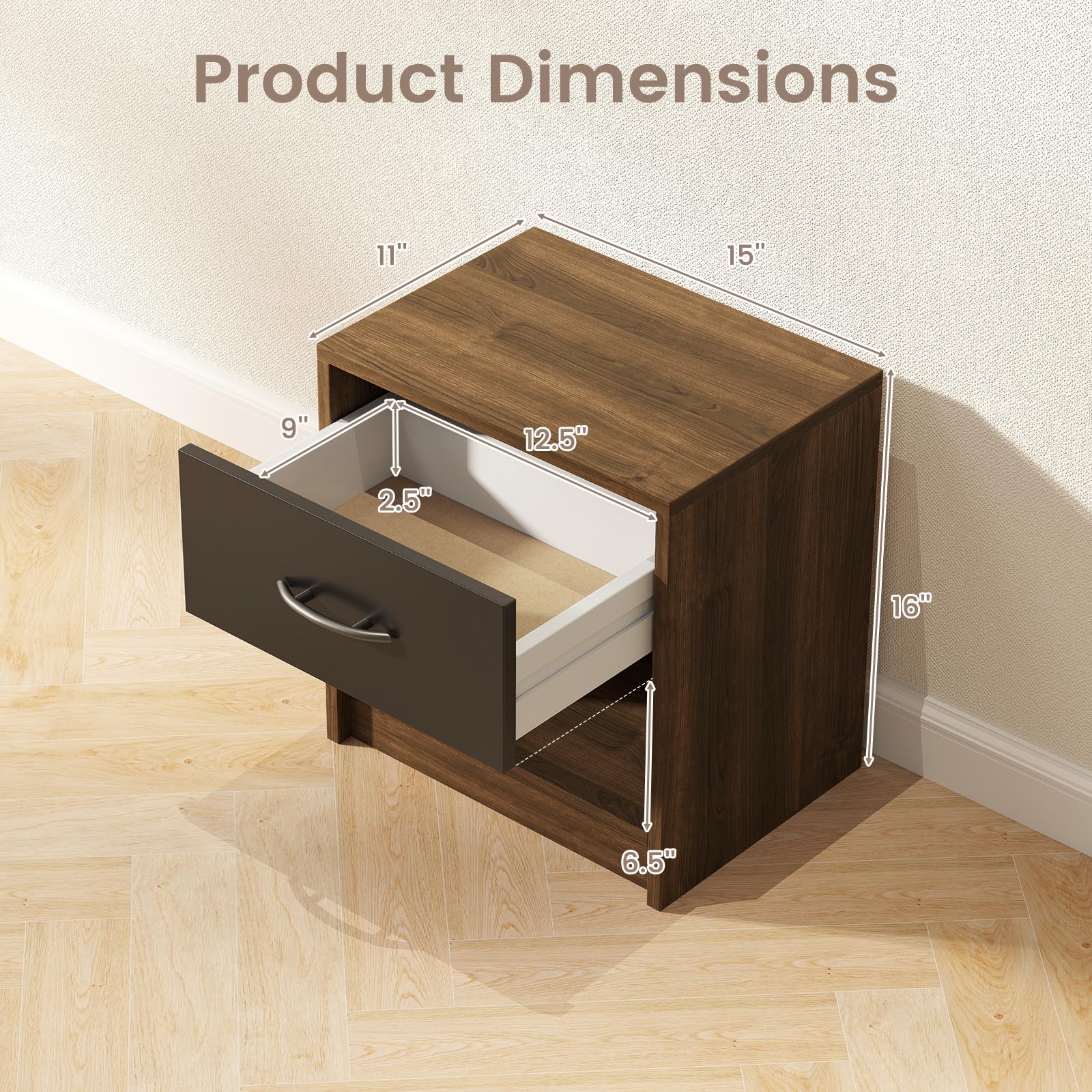 Nightstand with Drawer（1/2）