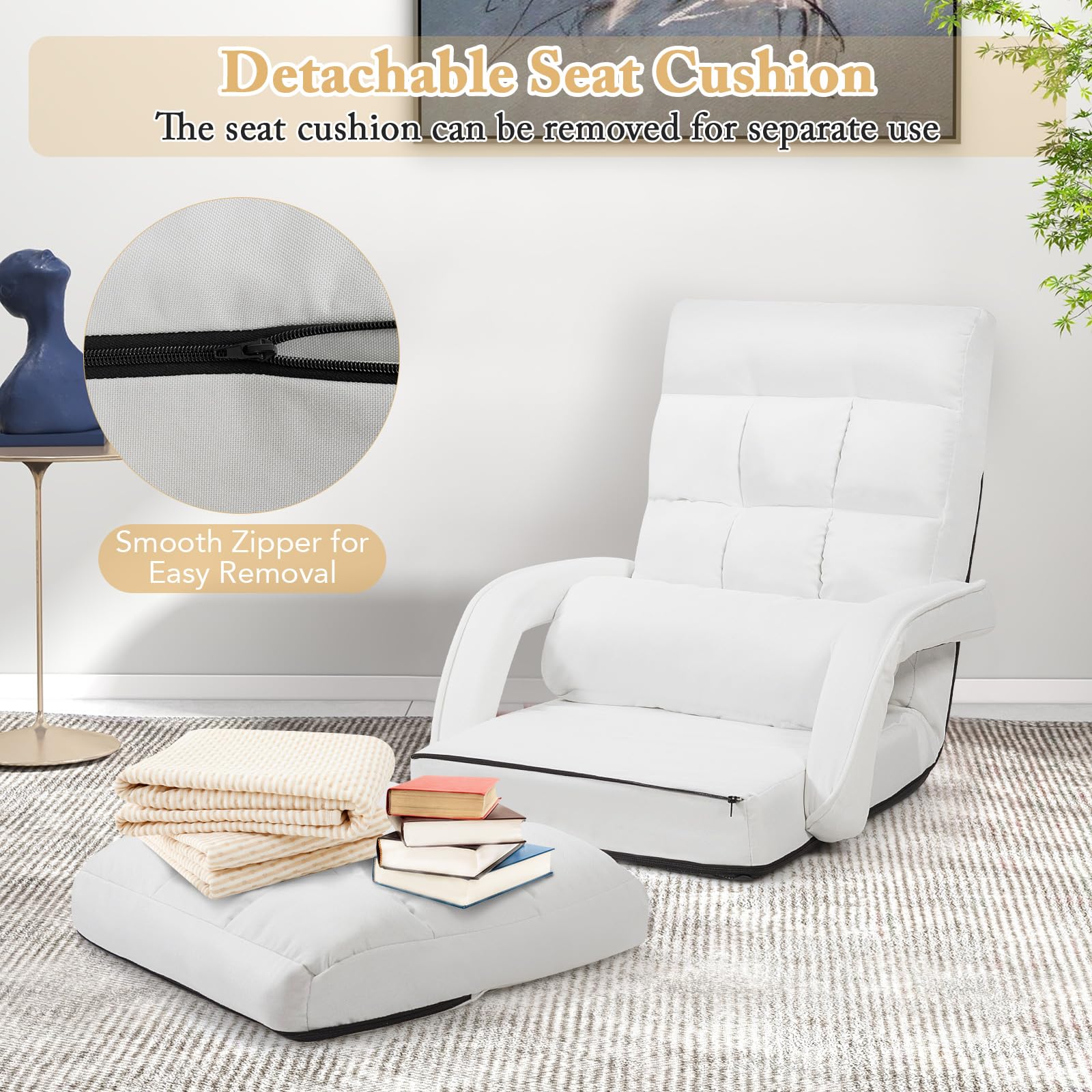 Foldable Floor Lazy Sofa Chair